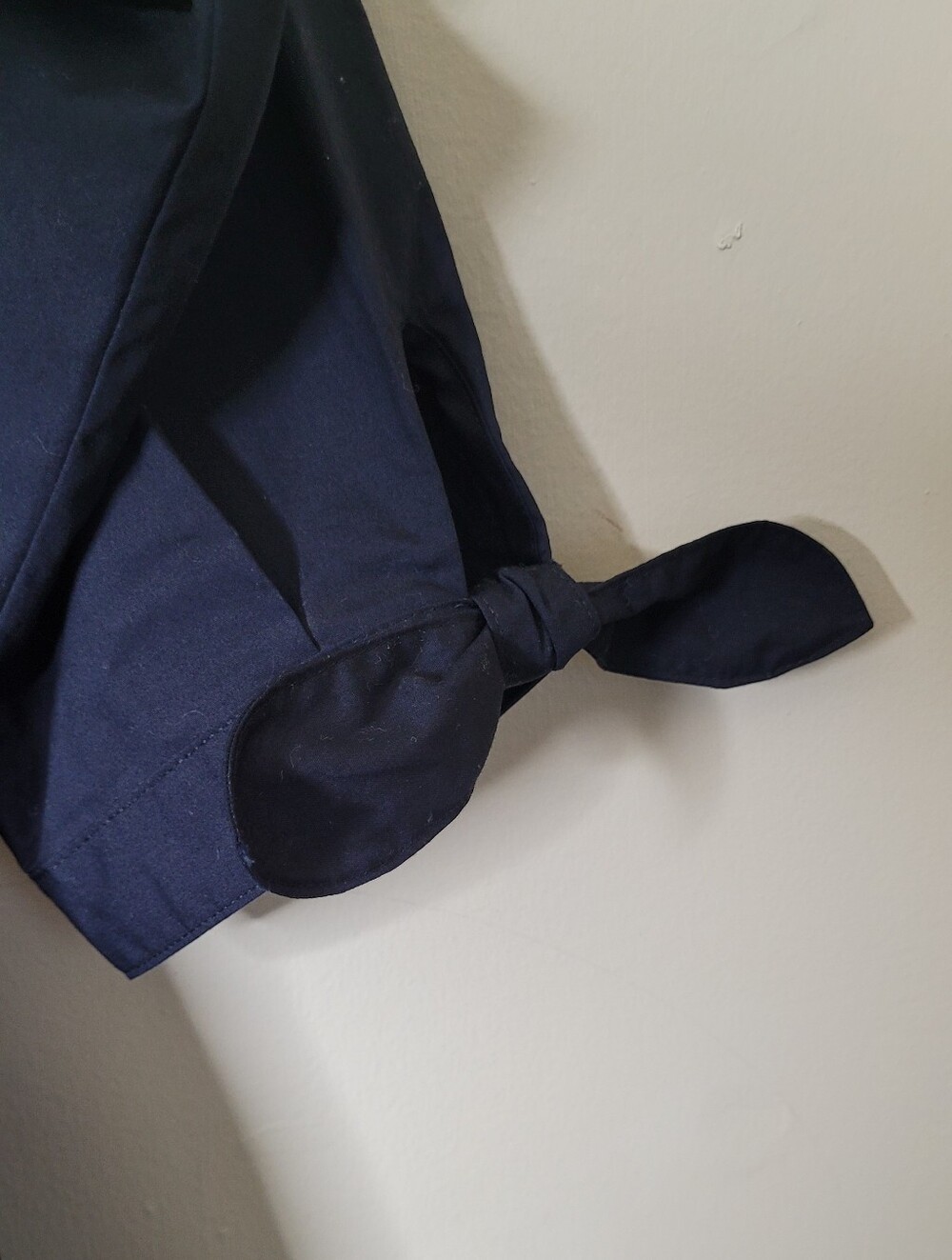 NWT Talbots Black Poplin Shirt Dress - Picture 7 of 10